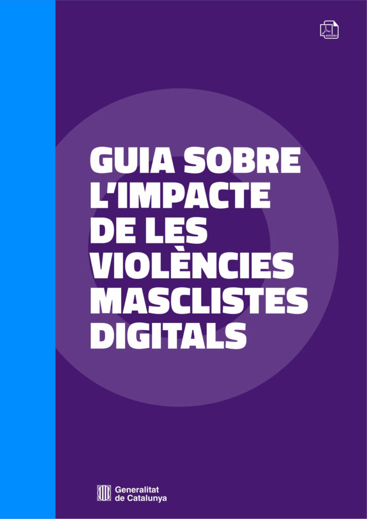 Portada de la guia sobre l’impacte de les violències masclistes digitals.